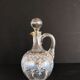 19th carafe liqueur service and 7 glasses