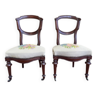 Paire de chaises Napoléon III