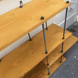 Shelf style industrial, deconstructed