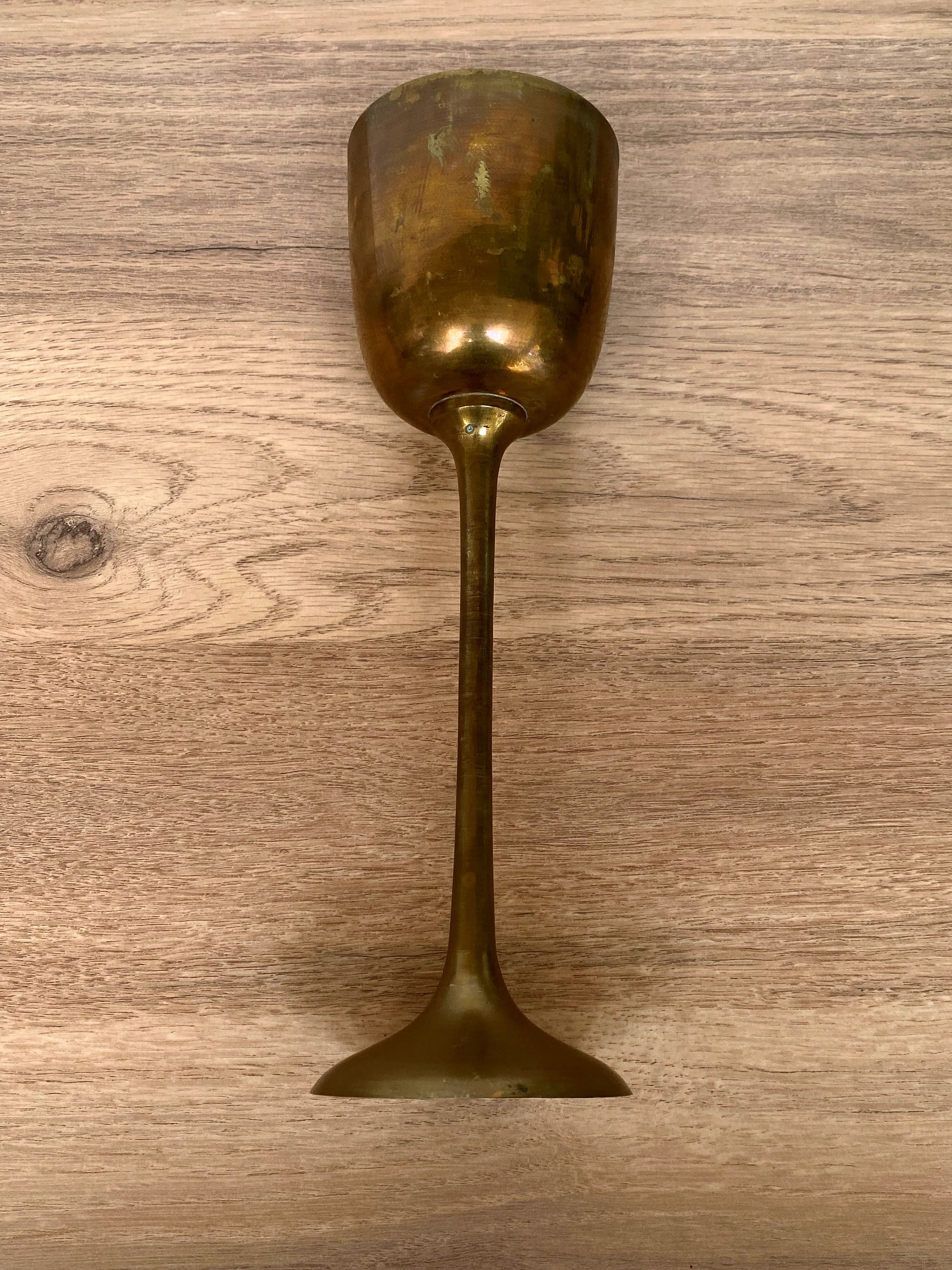 Brass metal chalice