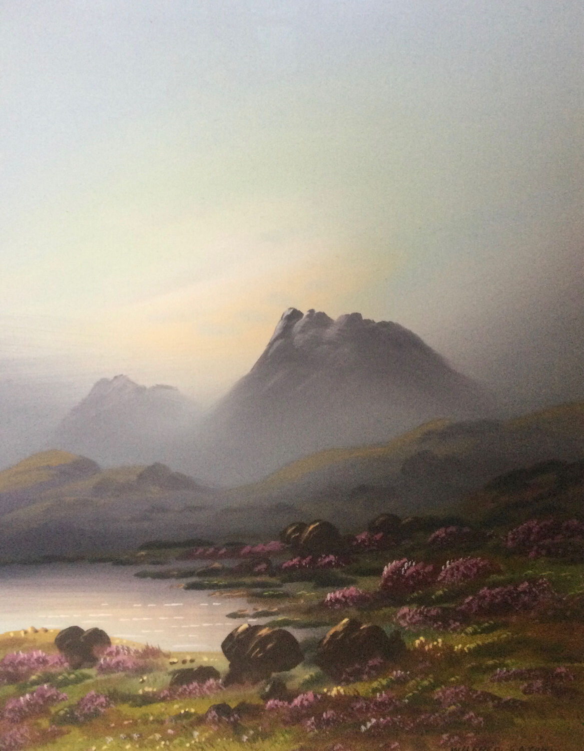The Highlands. 2 gouaches by Wilfred GATON.