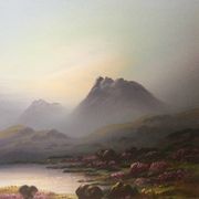 The Highlands. 2 gouaches by Wilfred GATON.