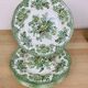 4 dessert plates Wedgwood Oriental Pheasants green