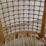 Pair of rattan armchairs