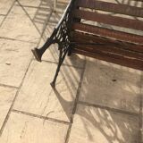 Banc de jardin en bois et fonte