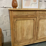 Vintage Parisian buffet in stripped raw wood