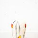 German vintage ceramic vase 1950