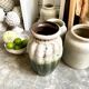 W. Germany vase in brown and green glazed ceramic