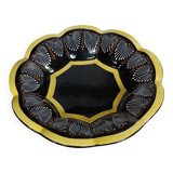 HB Quimper ceramic fruit bowl with beaded decoration