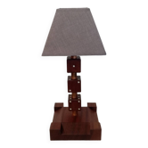 Lampe dès en bois vintage