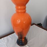 Ancien grand vase en verre soufflé