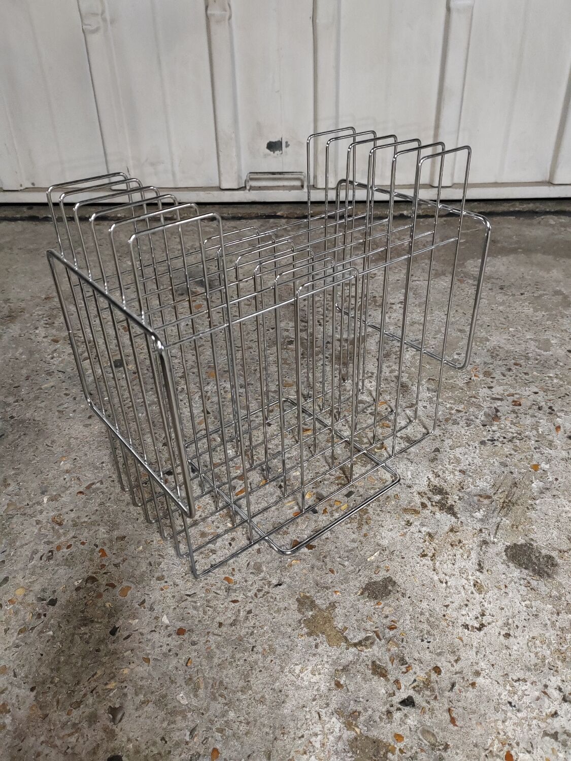 Vintage chrome magazine rack