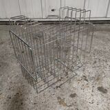 Vintage chrome magazine rack