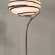 Floor lamp 1990 vintage Italy opaline zebra