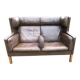 Borge Mogensen 2-seater leather sofa 2192
