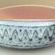 Oval enamelled ceramic dish, signed Jean Austruy, 50s/60s design