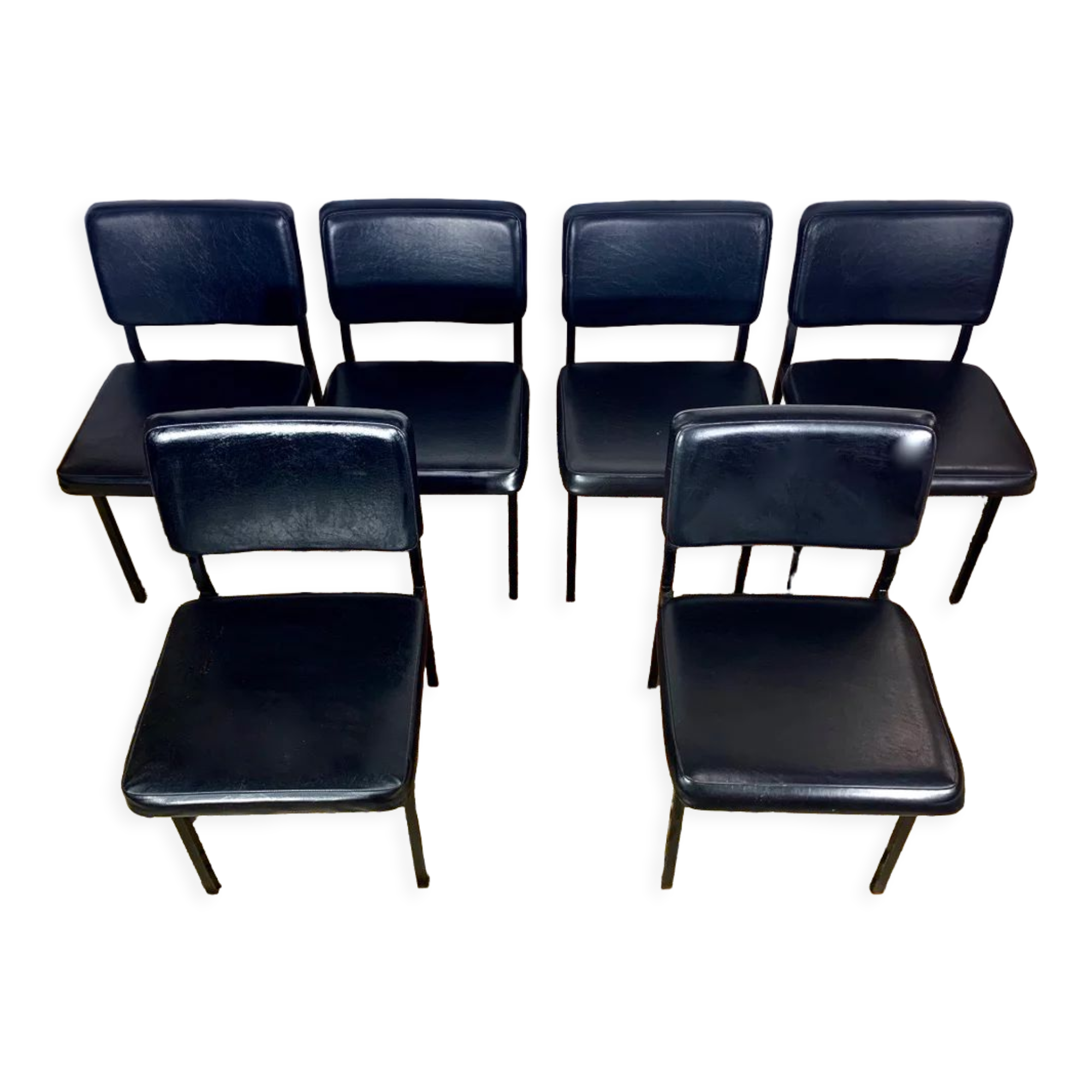 Chaises 1950, set de 6