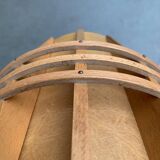 Mid-Century Wooden Cocoon Pendant Lamp