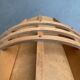 Mid-Century Wooden Cocoon Pendant Lamp
