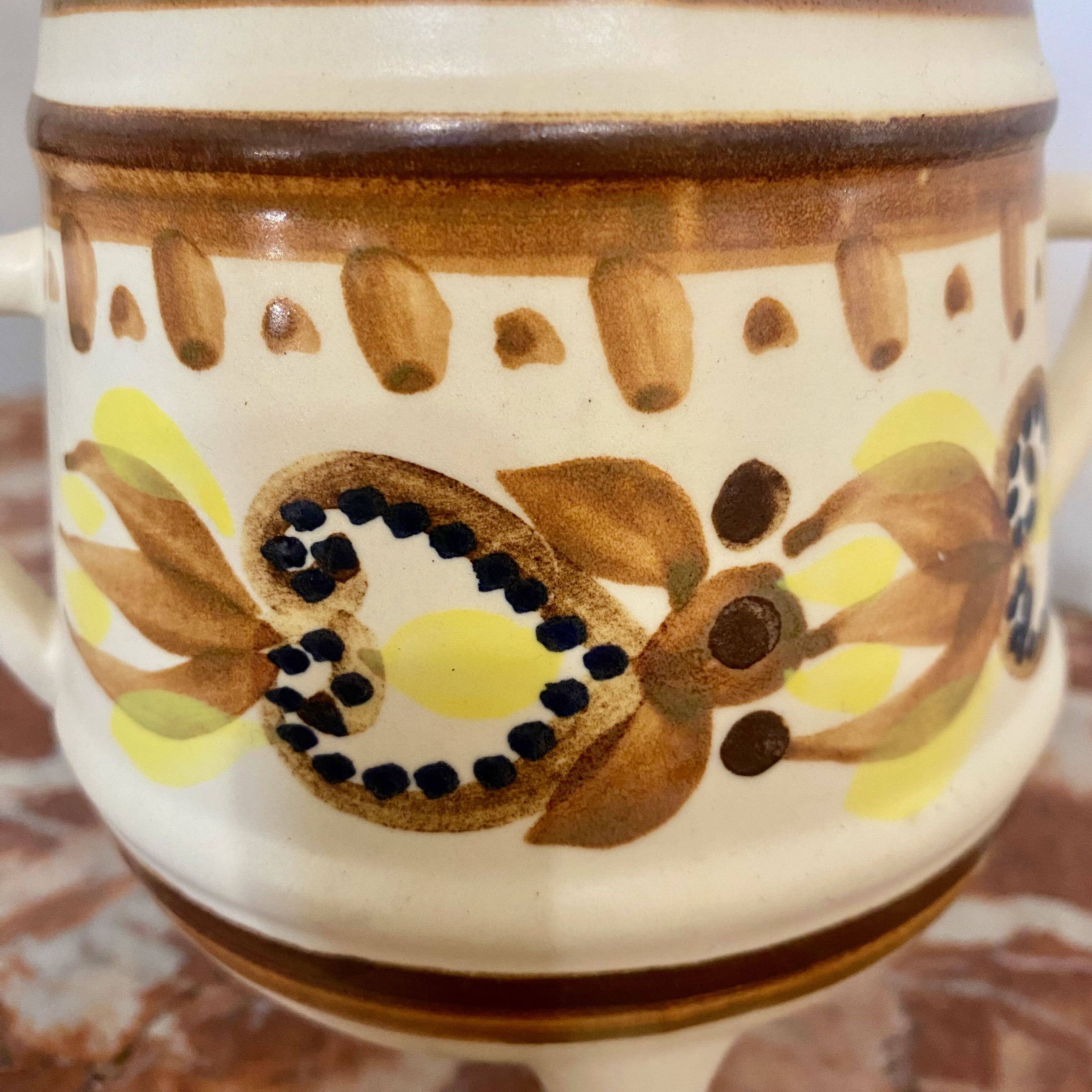 HB Quimper sugar bowl