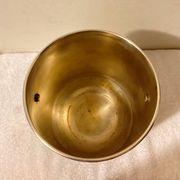 Silver-plated champagne bucket with lion heads from the 20th century, stamped.
