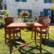 Salon de jardin en rotin vintage