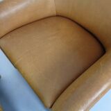 Set of Mid-Century German Leather Cocktail Chairs by Walter Knoll, 1960s