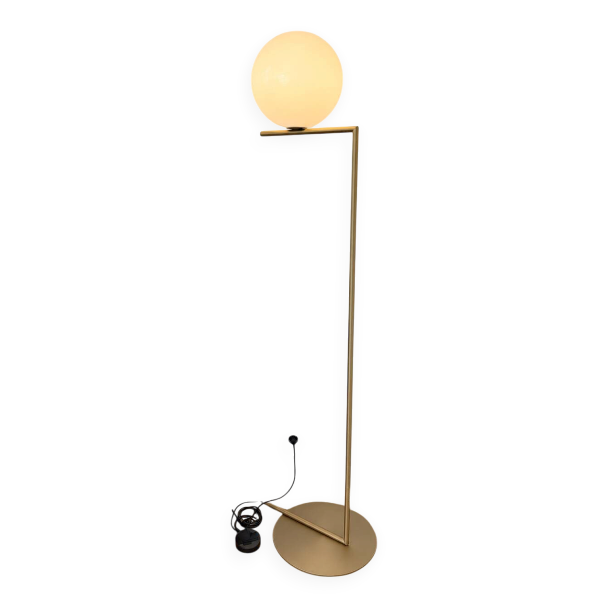 Flos IC Lights F2 floor lamp in brass - Michael Anastassiades