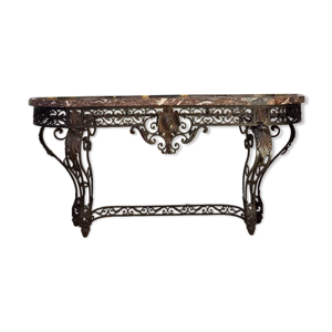 Console en fer forgé - dessus