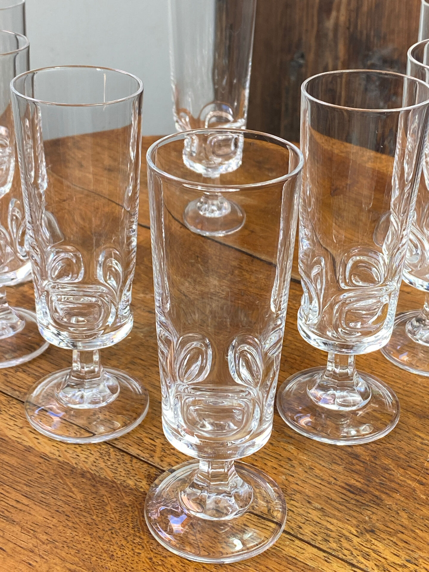 Flûtes à champagne graphique, Cristal d’Arques 