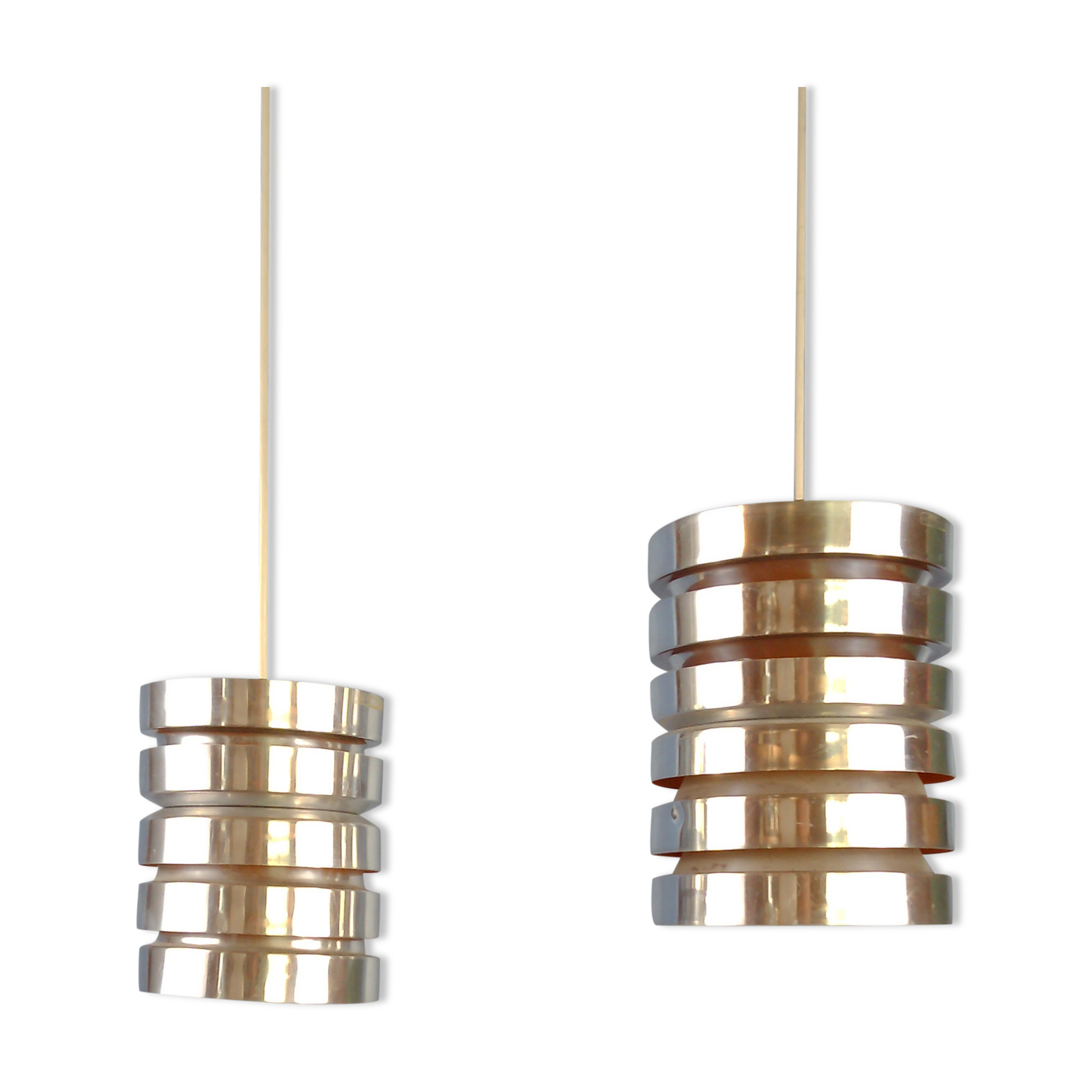 Tubular pendants by Carl Thore for Granhaga, A set of 2.