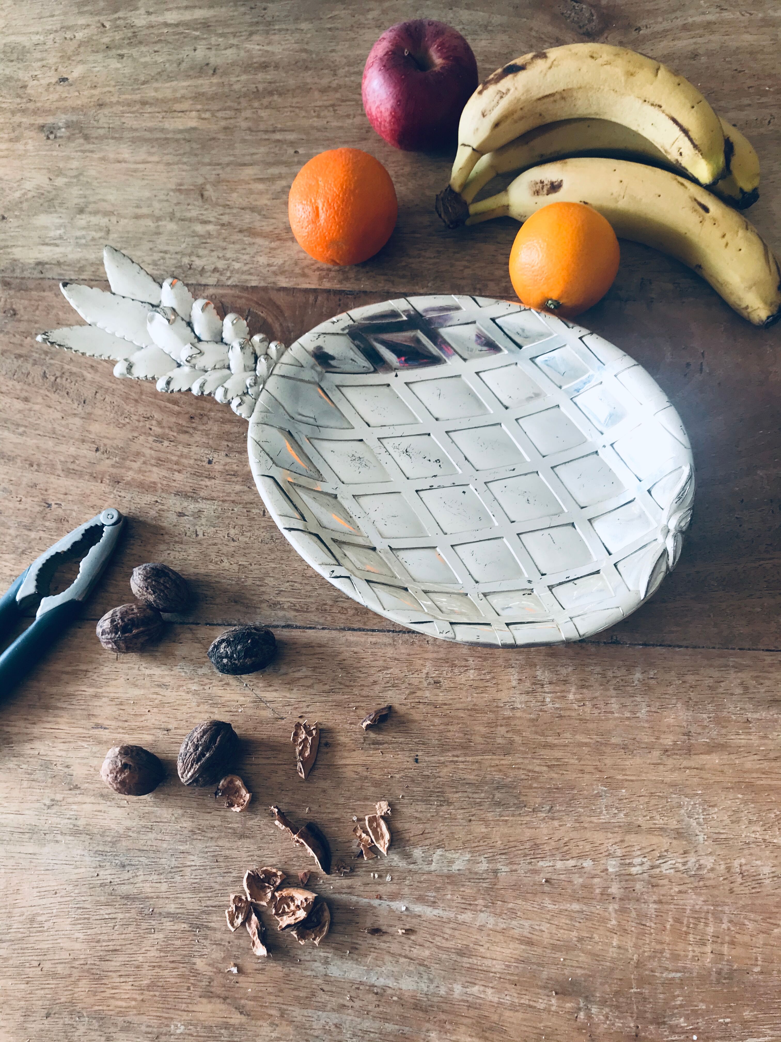 Silver pineapple dish