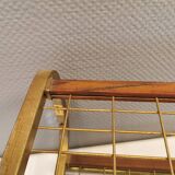 Vintage hat rack, wall-mounted clothes rack, produced in Sweden in the 1960s by Isakssons Habo