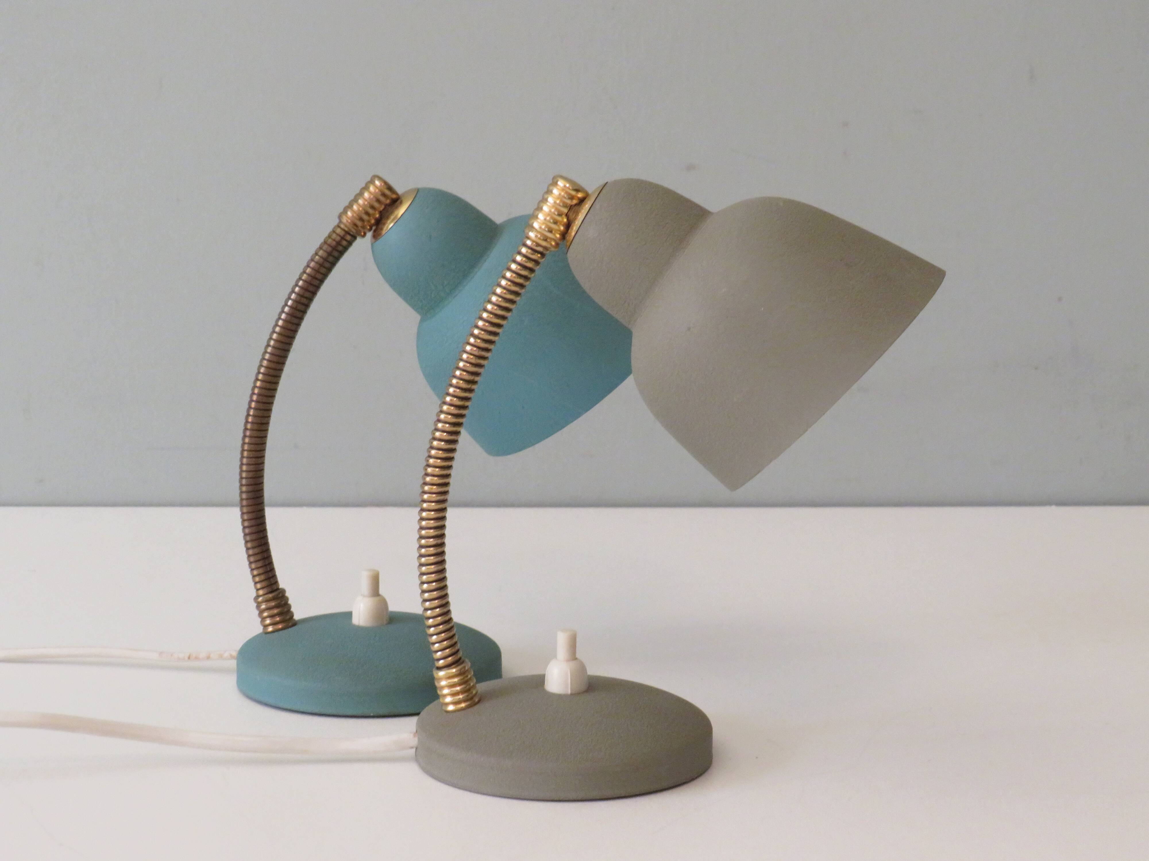 Lampes de chevet par Aluminor France 1950