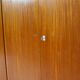 XL Vintage mid century modern 5-door wardrobe in teak, Italian style 1960s