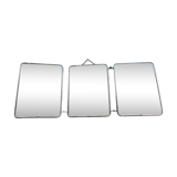 Triptych barber mirror from the 50s and 60s