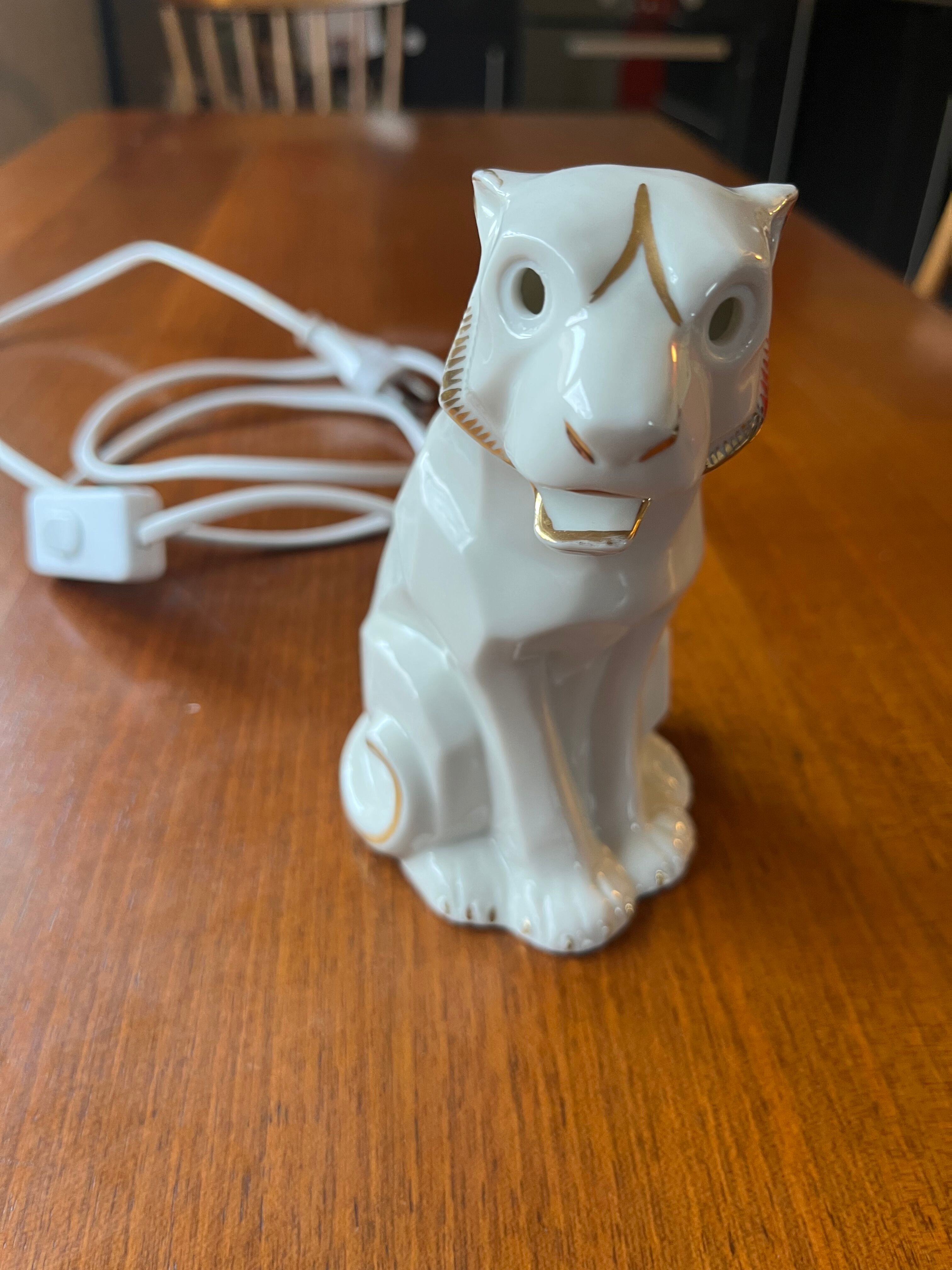 Art Deco ceramic night light