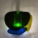 Handcrafted glass wall light