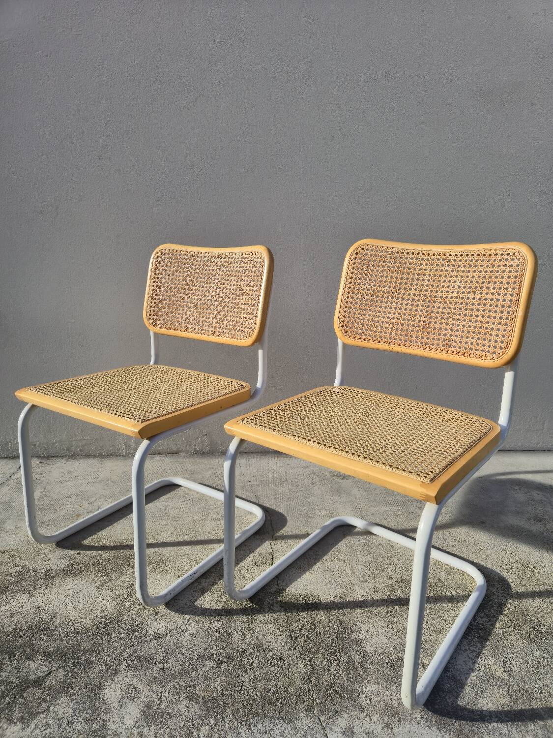 Paire de chaises Marcel Breuer modèle B32 vintage