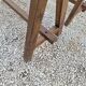 Pair of rustic solid oak farm benches 19th century - 2m90