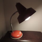 60s red desk lamp
