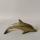 Patinated brass dolphin