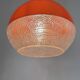 Suspension "Saturne" orange et texturé, années 70