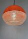 Suspension "Saturne" orange et texturé, années 70