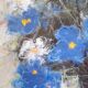 Wildflower bouquet, printed poster on vellum paper.