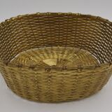 Square basket vintage metal wire