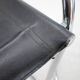 1970s Set of Four Chrome and Leather Tubular Chairs, Czechoslovakia