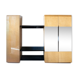 Eye-winked maple sideboard by Giovanni Offredi for Saporiti Italia 1970s