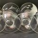 6 wine glasses carved with lily of the valley sprigs