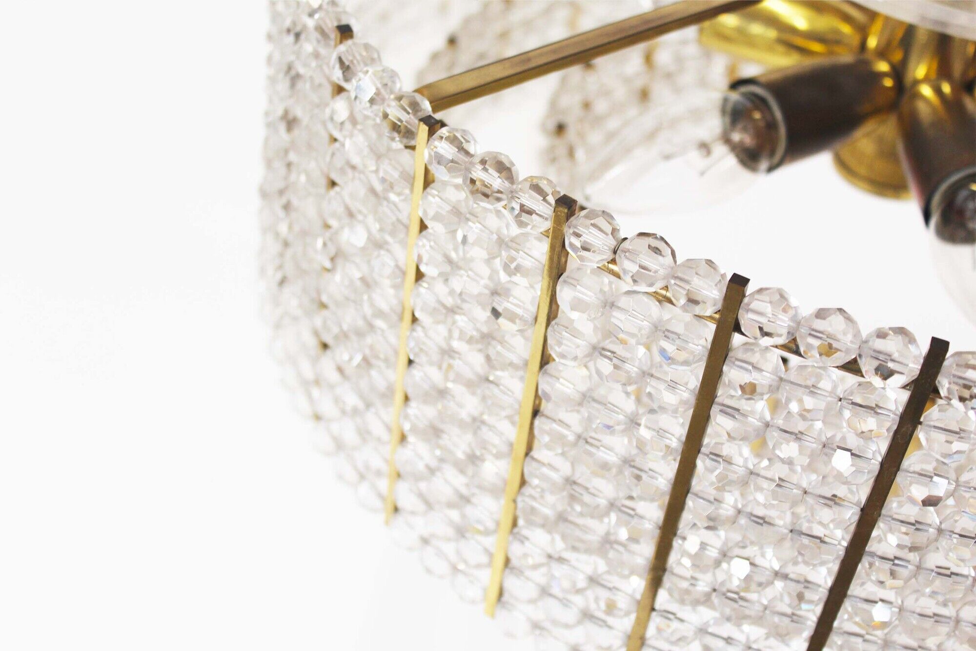 Vintage chandelier by Emil Stejnar for Rupert Nikoll Austria 1960's